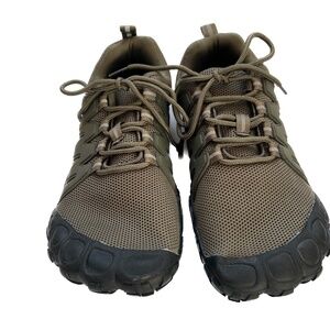 Weweya Sneakers Shoes Barefoot Minimalist Running Size 40 US 8 Olive Green